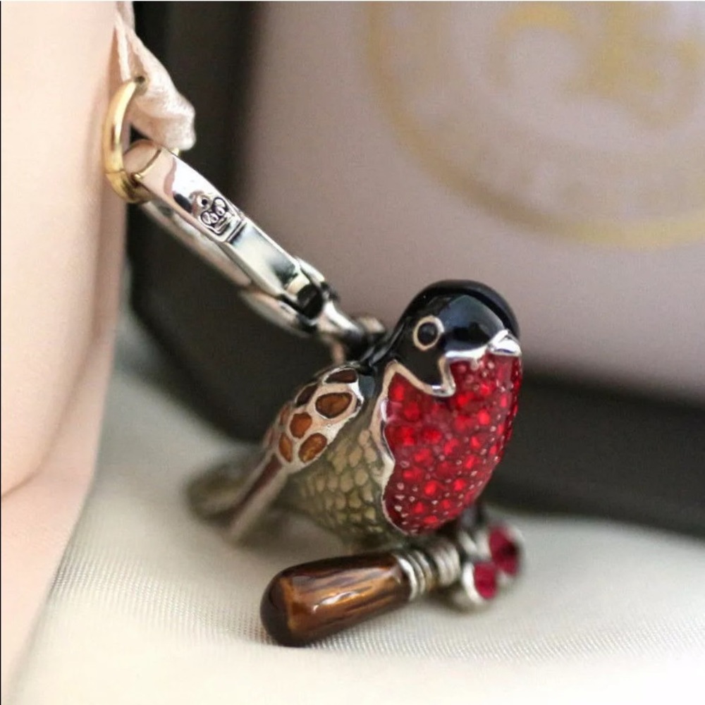 New Y2k Vintage Juicy Couture Red Robin Bird Charm Beautiful Bird View 3